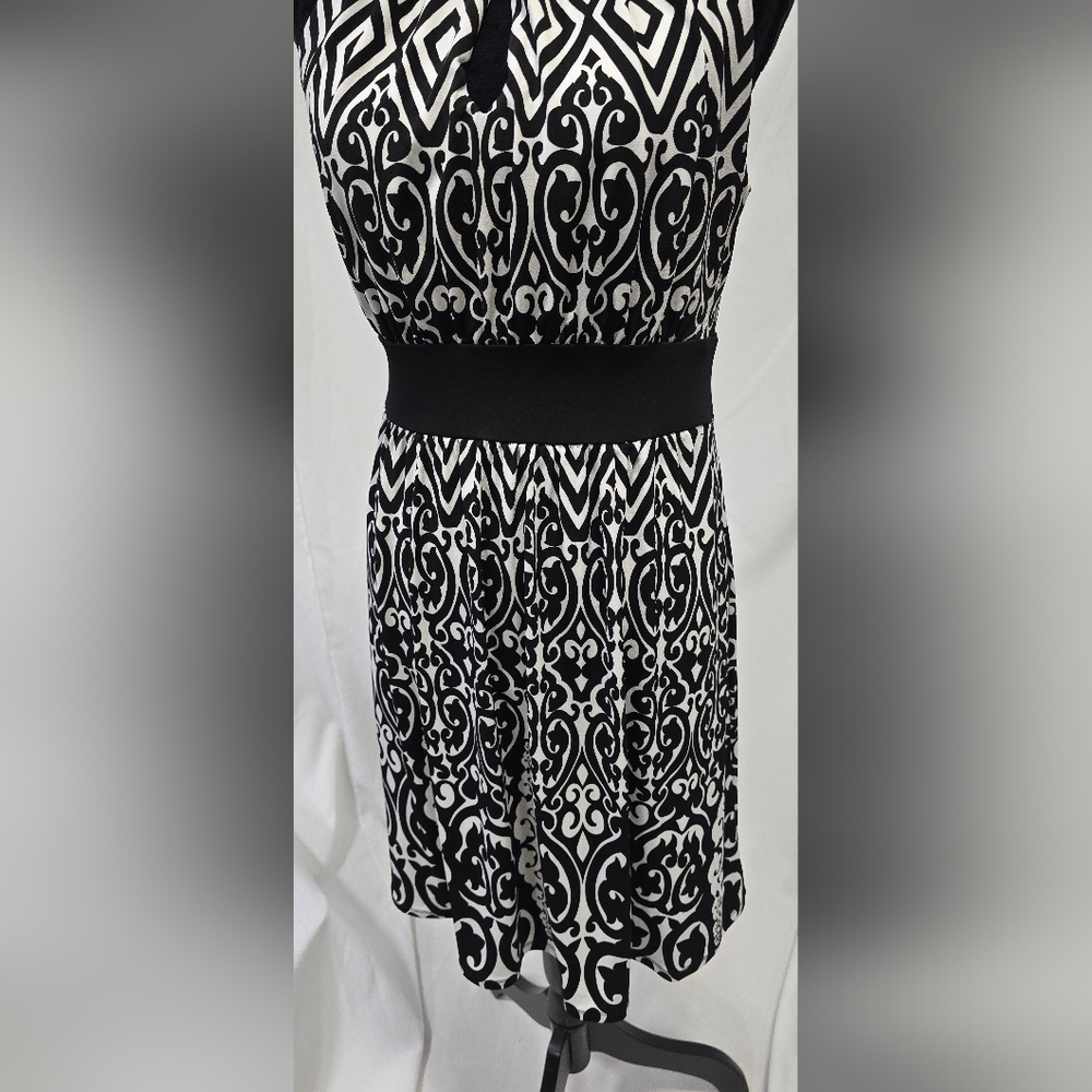 WHBM women S halter fit flare dress skater whimsy goth coastal  wedding - Picture 3 of 11